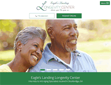 Tablet Screenshot of eagleslandinglongevity.com